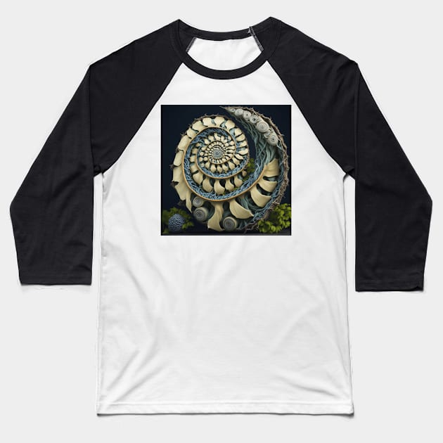 Nautilus Baseball T-Shirt by Kimberism